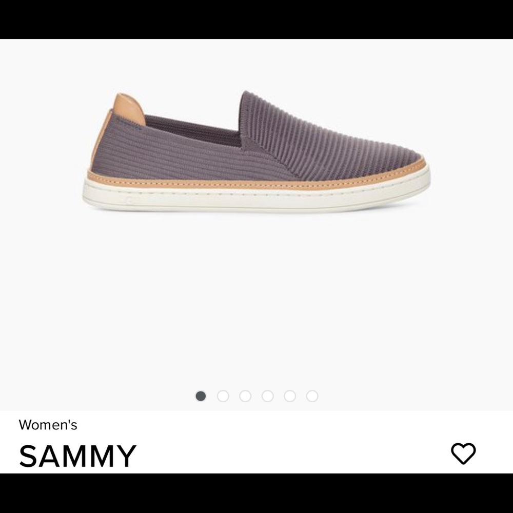 Ugg Women’s Sammy Slip on Sneaker, Size 11, Shade Rib Knit- Purple/Gray, Worn 1x